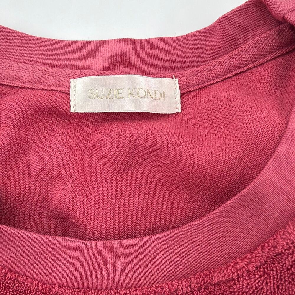 Suzie Kondi Women's Framboise Terry Capri Tee Size L - Picture 4 of 13